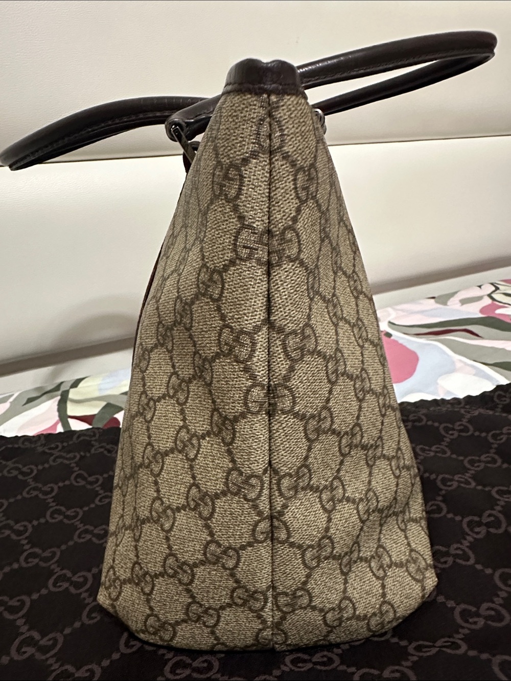 Gucci Beige/Brown Monogram PVC Tote - Picture 4 of 15